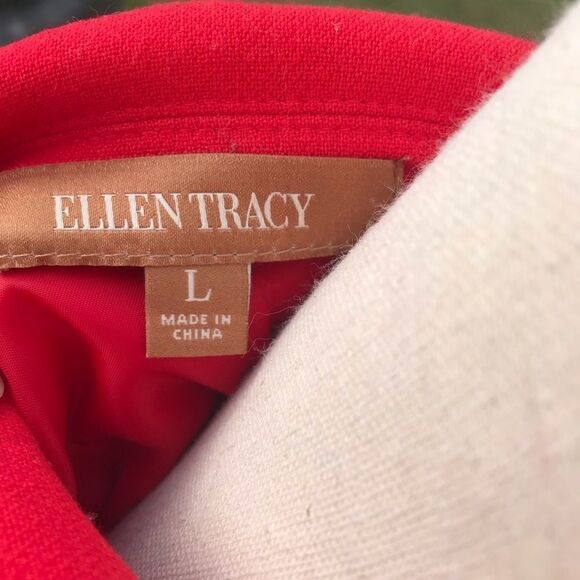 Ellen Tracy Red & Gold Jacket - Picture 10 of 12